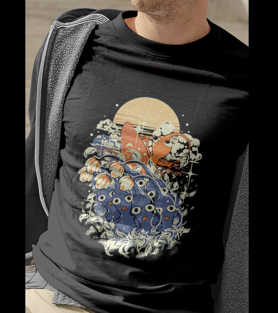 Surfing Pikmin Good Wave Sunset Retro Adventure T-Shirt