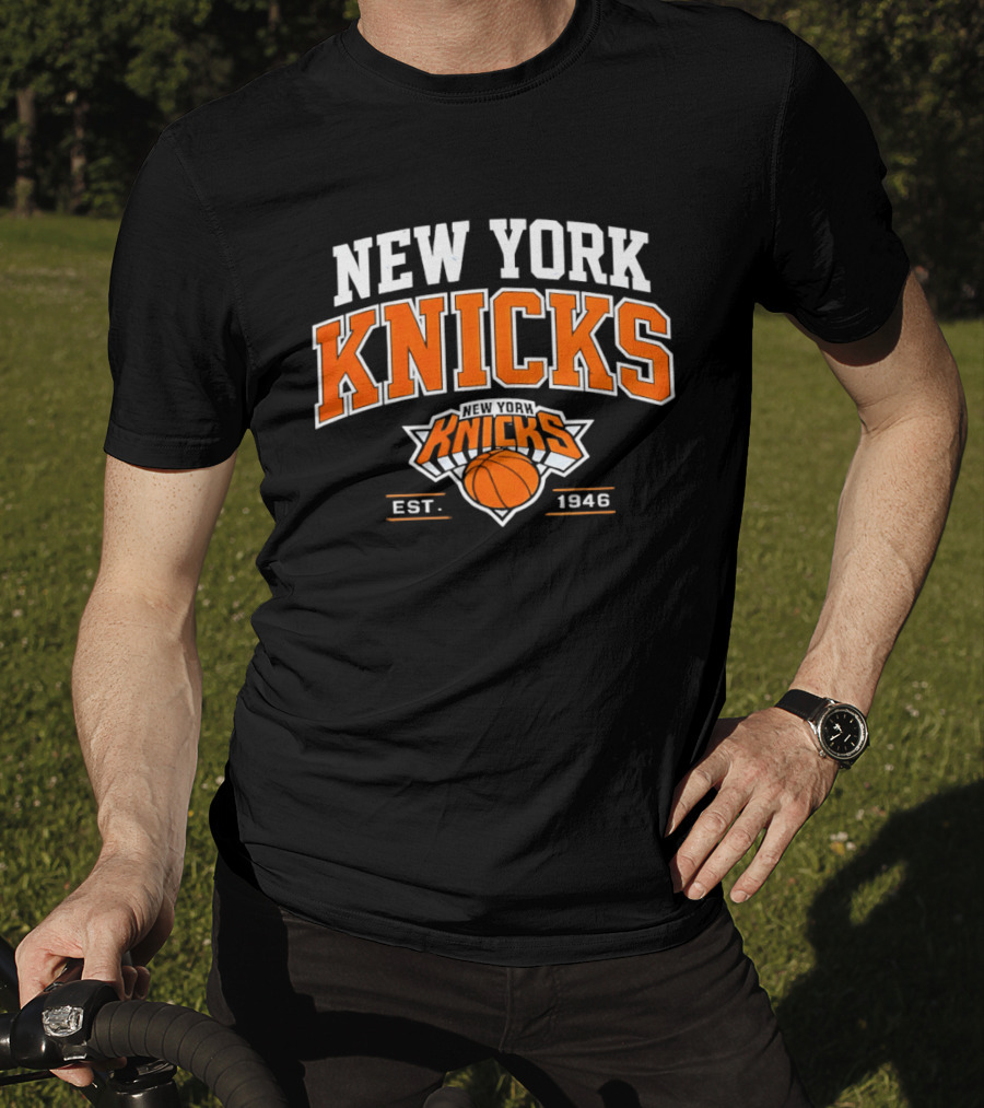 New York Knicks Est 1946 Basketball Team Orange T-Shirt