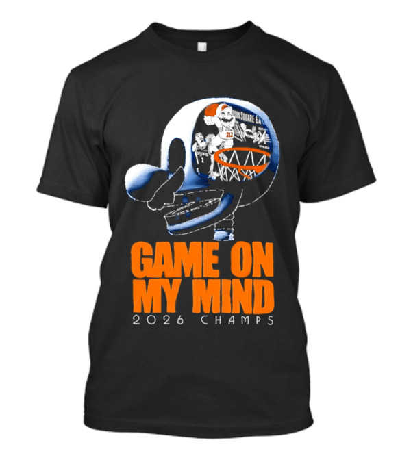 NY Knicks Mario Game On My Mind 2026 Champs T-Shirt