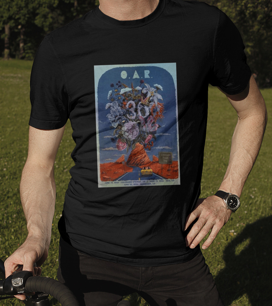 OAR 2026 Colorado Springs Vail Morrison Tour 30th Anniversary Road Trip Edition T-Shirt