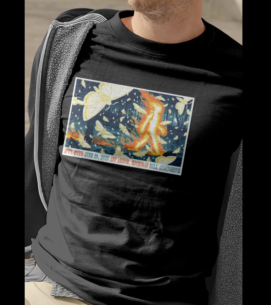 Avett Brothers Concert Ann Arbor Michigan June 19 2026 Hill Auditorium Moth T-Shirt
