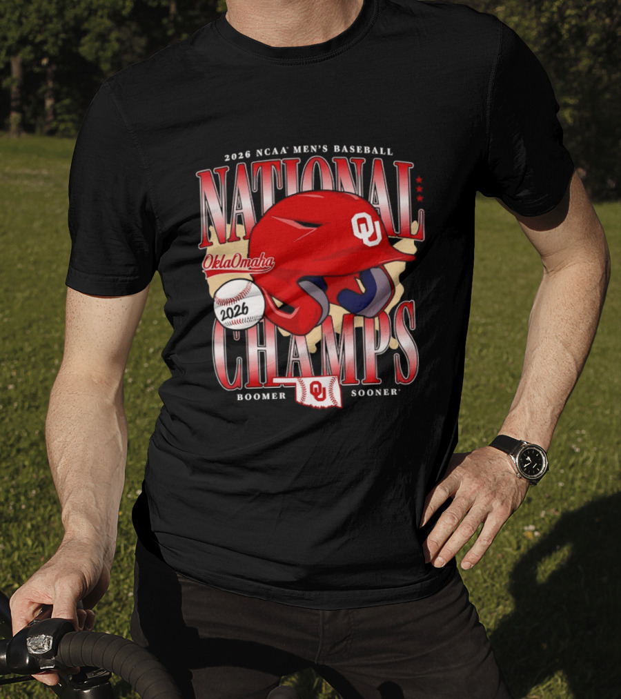 2026 NCAA Men's Baseball National Champs Oklahoma Sooners OklaOmaha Boomer T-Shirt