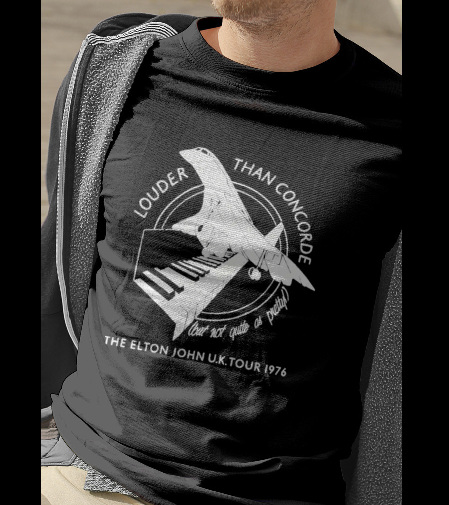 Louder Than Concorde The Elton John UK Tour 1976 T-Shirt
