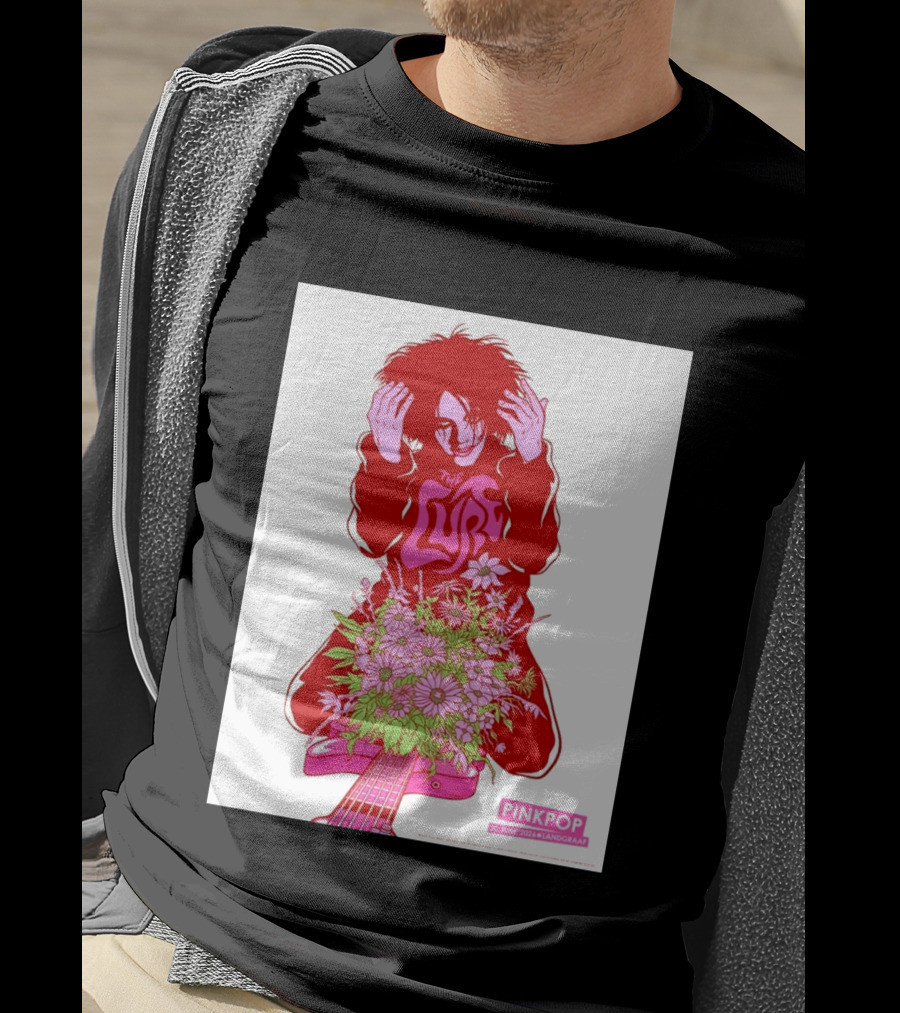 The Cure Pinkpop Festival Landgraaf Netherlands 20 June 2026 Exclusive Flowers And Guitar T-Shirt