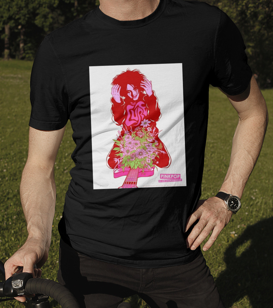 The Cure Pinkpop Festival Landgraaf Netherlands 20 June 2026 Exclusive Flowers And Guitar T-Shirt