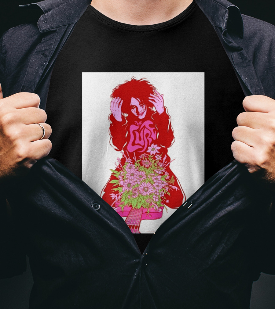 The Cure Pinkpop Festival Landgraaf Netherlands 20 June 2026 Exclusive Flowers And Guitar T-Shirt