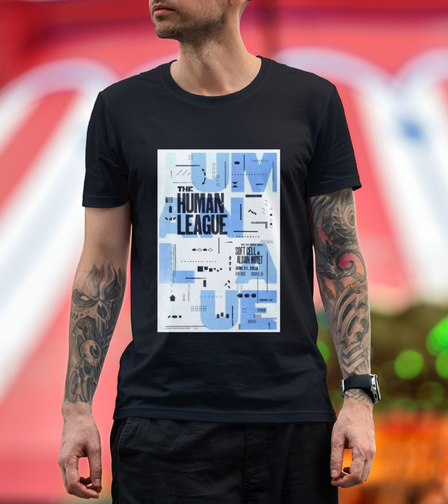 The Human League Soft Cell Alison Moyet June 21 2026 Nashville T-Shirt