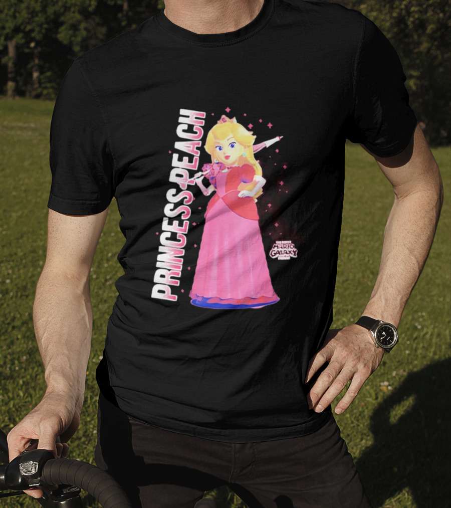 Super Mario Galaxy Movie Princess Peach Colorful Adventure T-Shirt