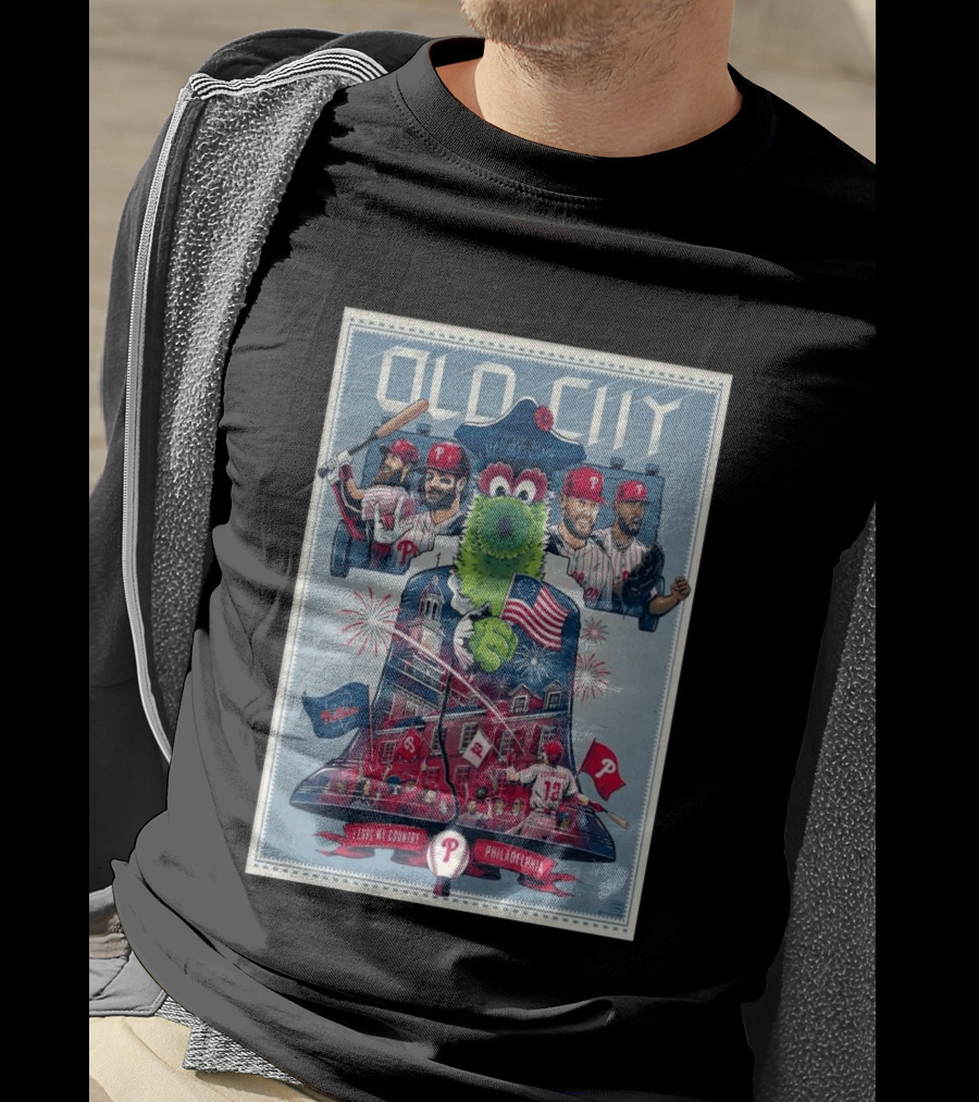 Old City Phillies I Love My Country Philadelphia T-Shirt