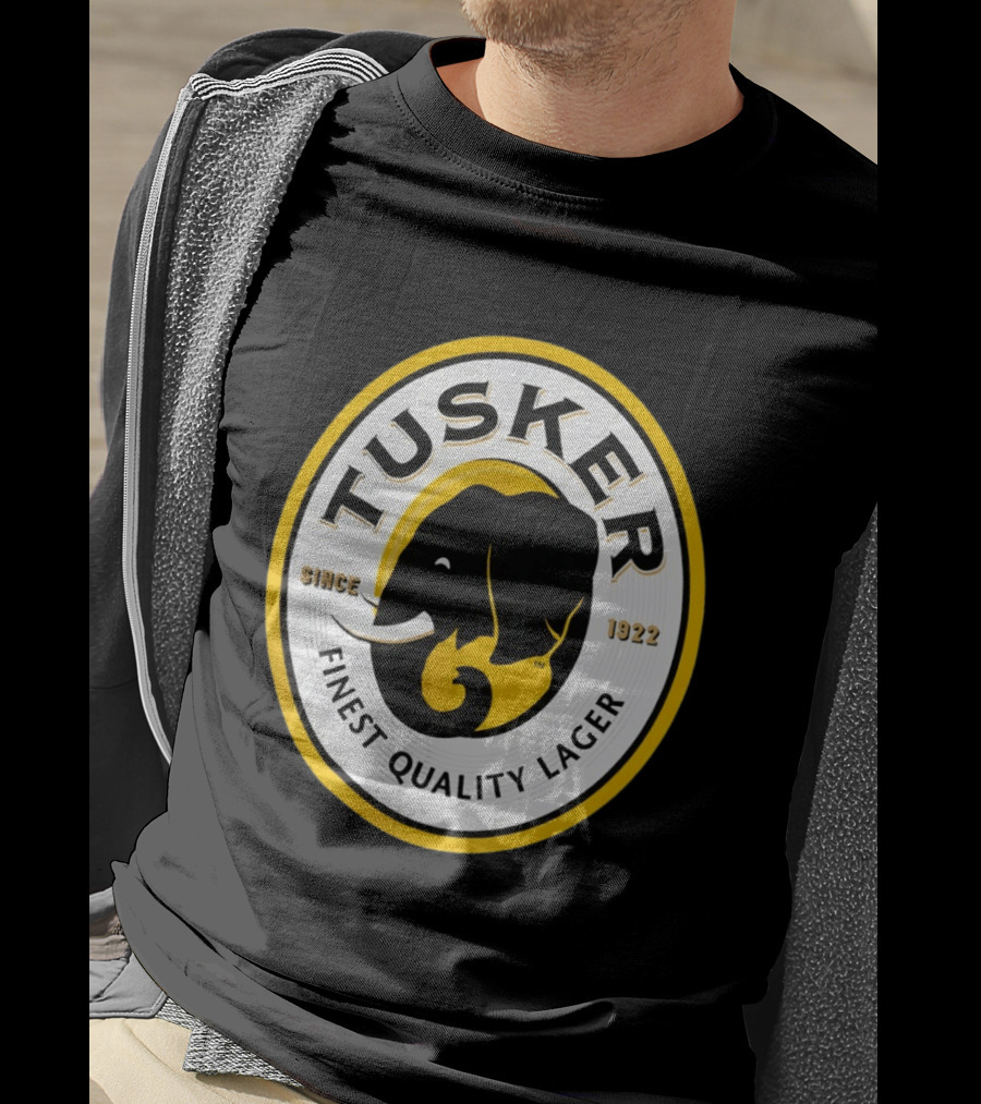 Tusker Elephant Finest Quality Lager Since 1922 T-Shirt
