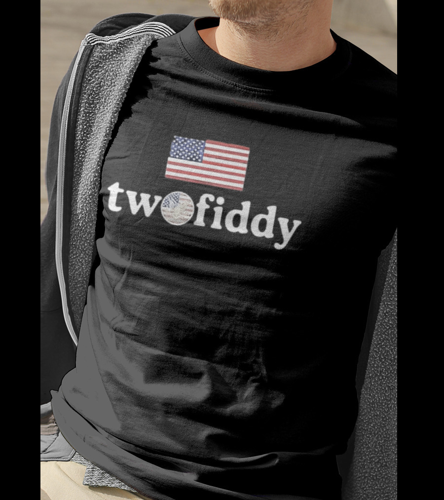 Two Fiddy American Flag Independence Celebration T-Shirt