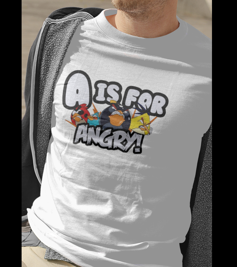 A Is For Angry Birds Characters T-Shirt