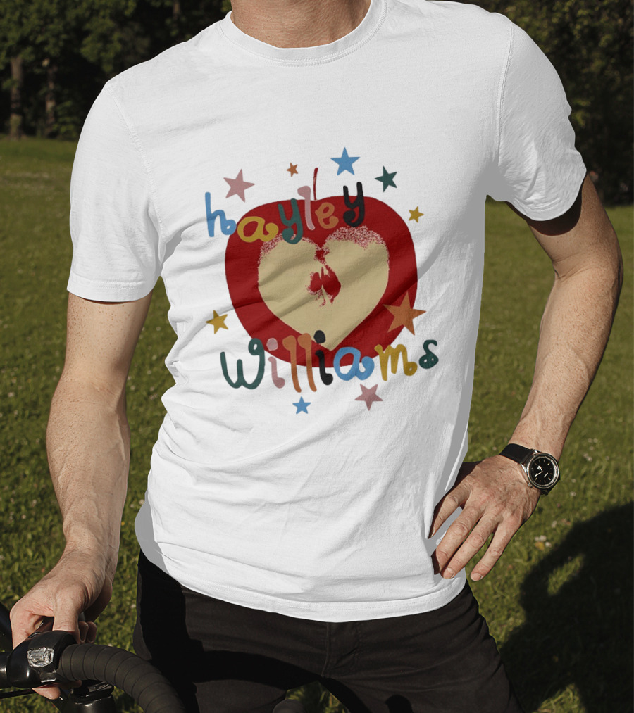Hayley Williams Apple Heart Star Pop Colorful Letters T-Shirt