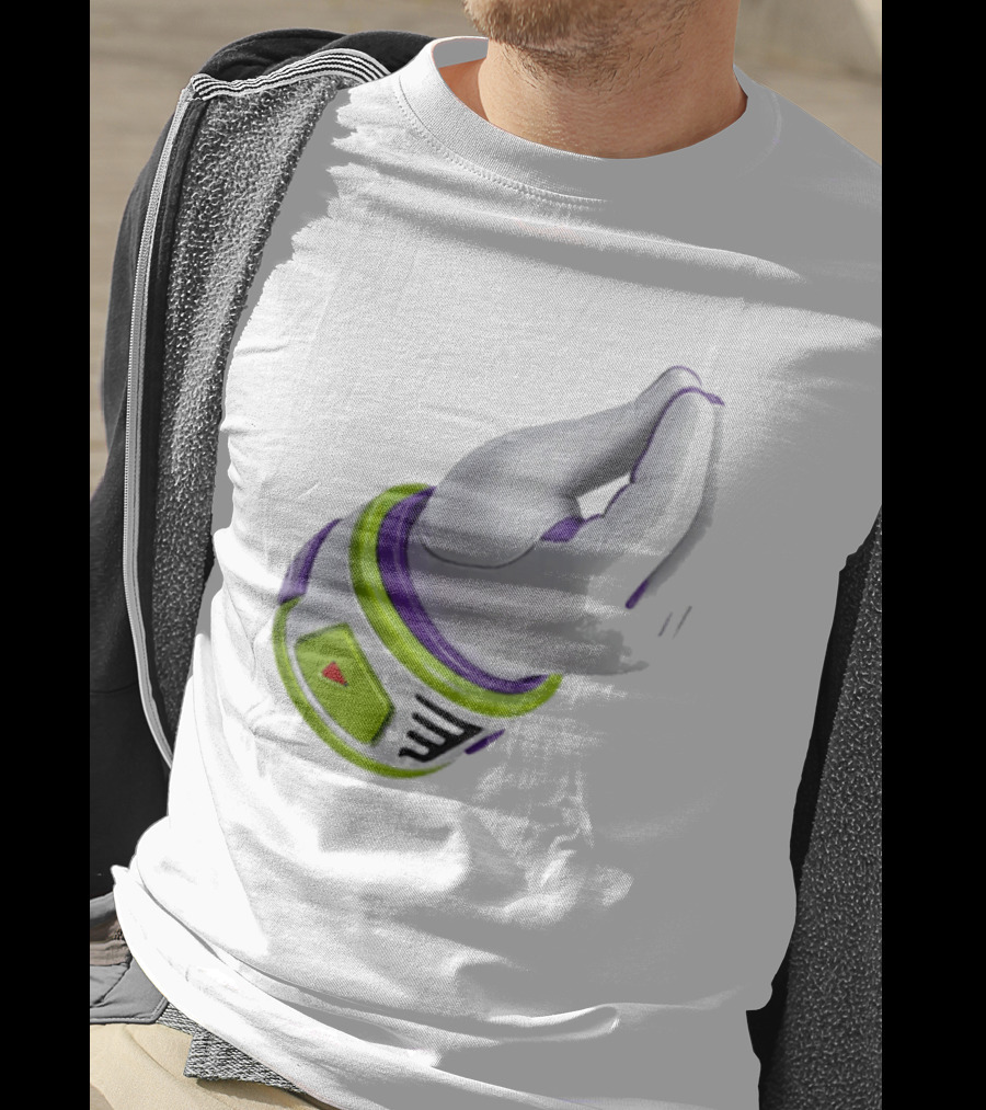 Buzz's Italian Hand Gesture Spacesuit Sleeve T-Shirt