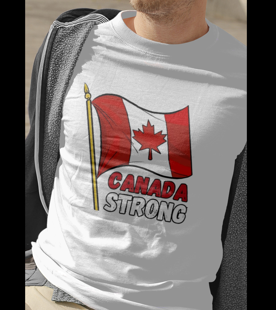 Canada Strong Maple Leaf Flag Pride T-Shirt