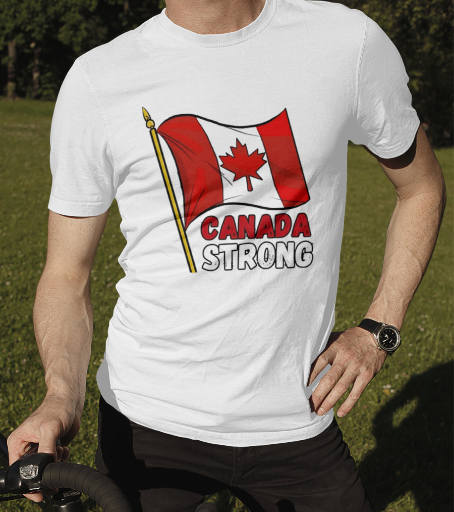 Canada Strong Maple Leaf Flag Pride T-Shirt