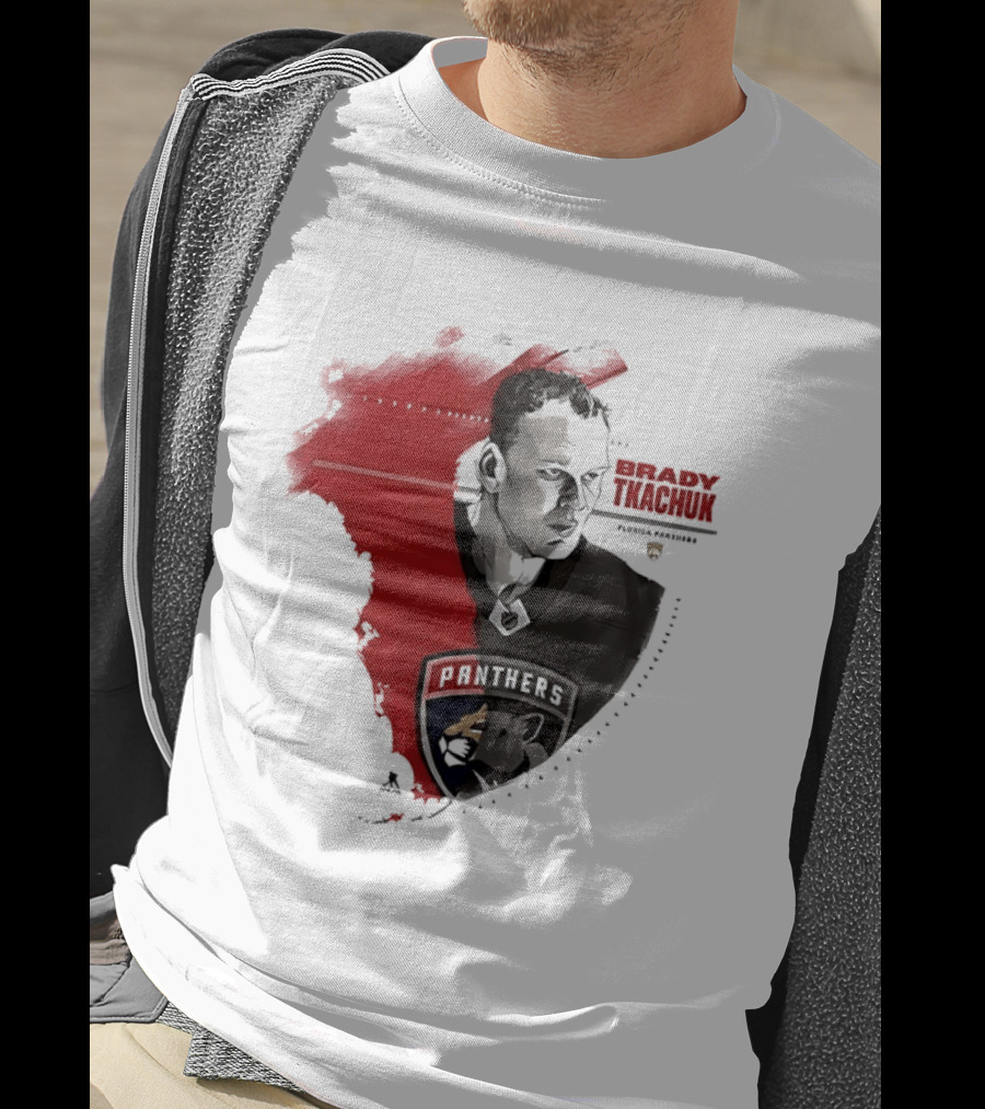Florida Panthers Brady Tkachuk Portrait State Of Florida T-Shirt