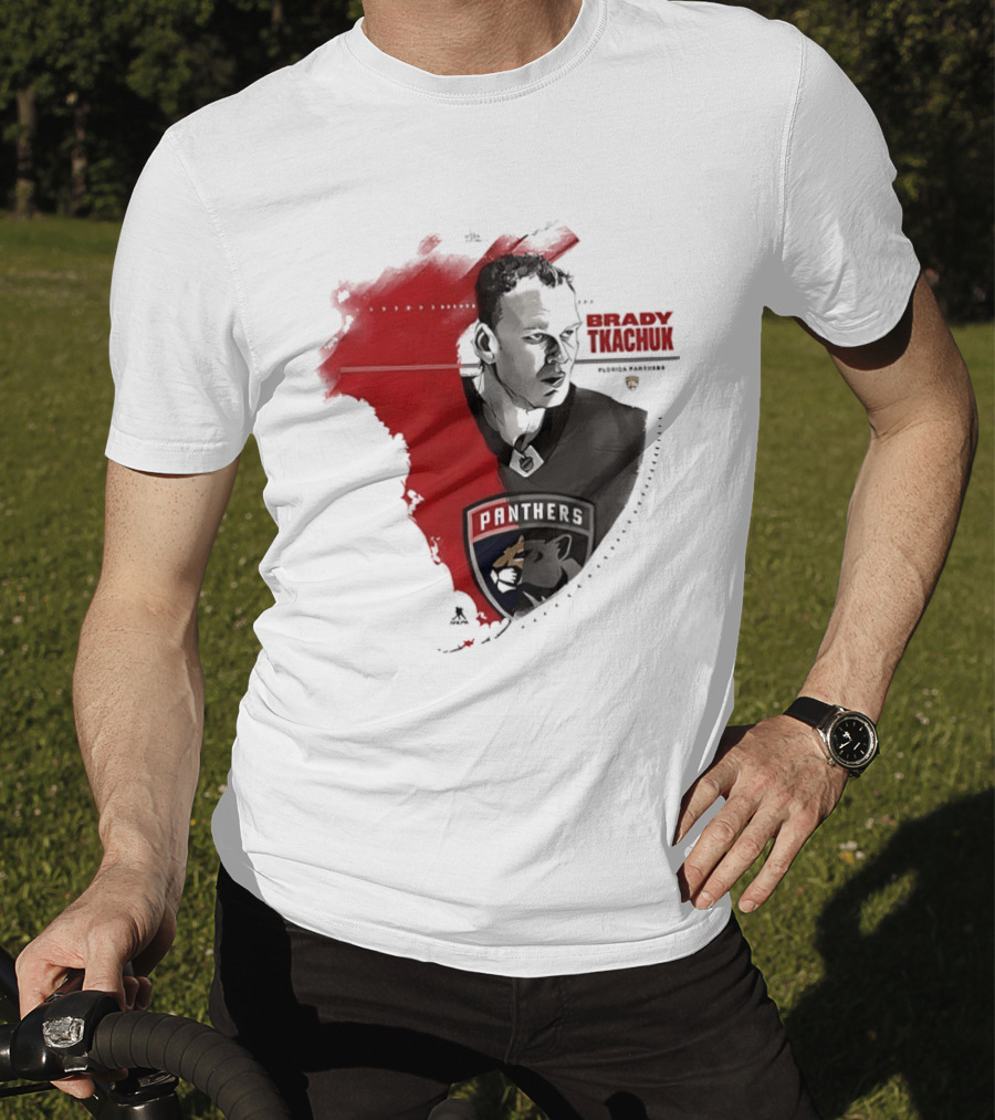 Florida Panthers Brady Tkachuk Portrait State Of Florida T-Shirt