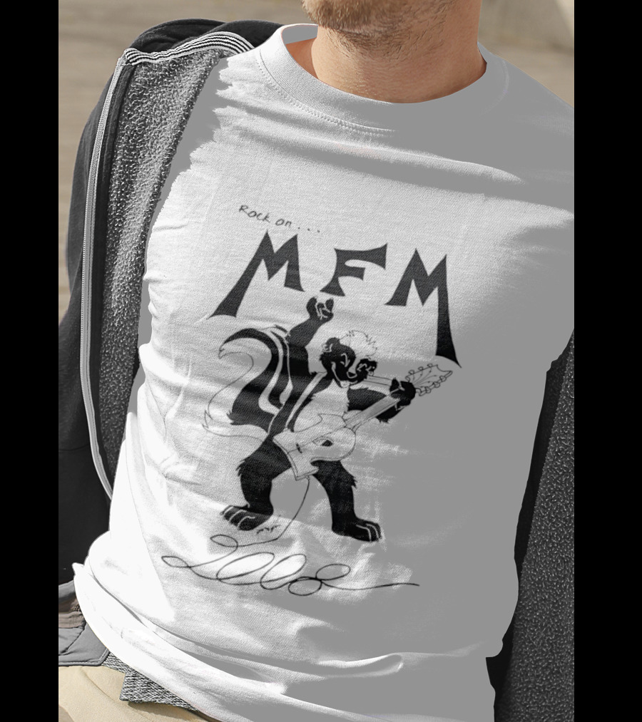 Rock On MFM 2008 Skunk Guitar T-Shirt