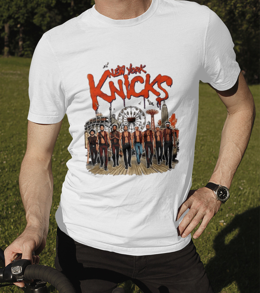 New York Knicks The Warriors Coney Island Gang Ferris Wheel Empire State Building T-Shirt