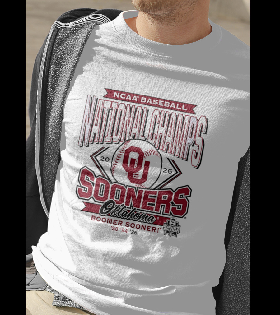 NCAA Baseball National Champs Oklahoma Sooners 2026 Boomer Sooner T-Shirt