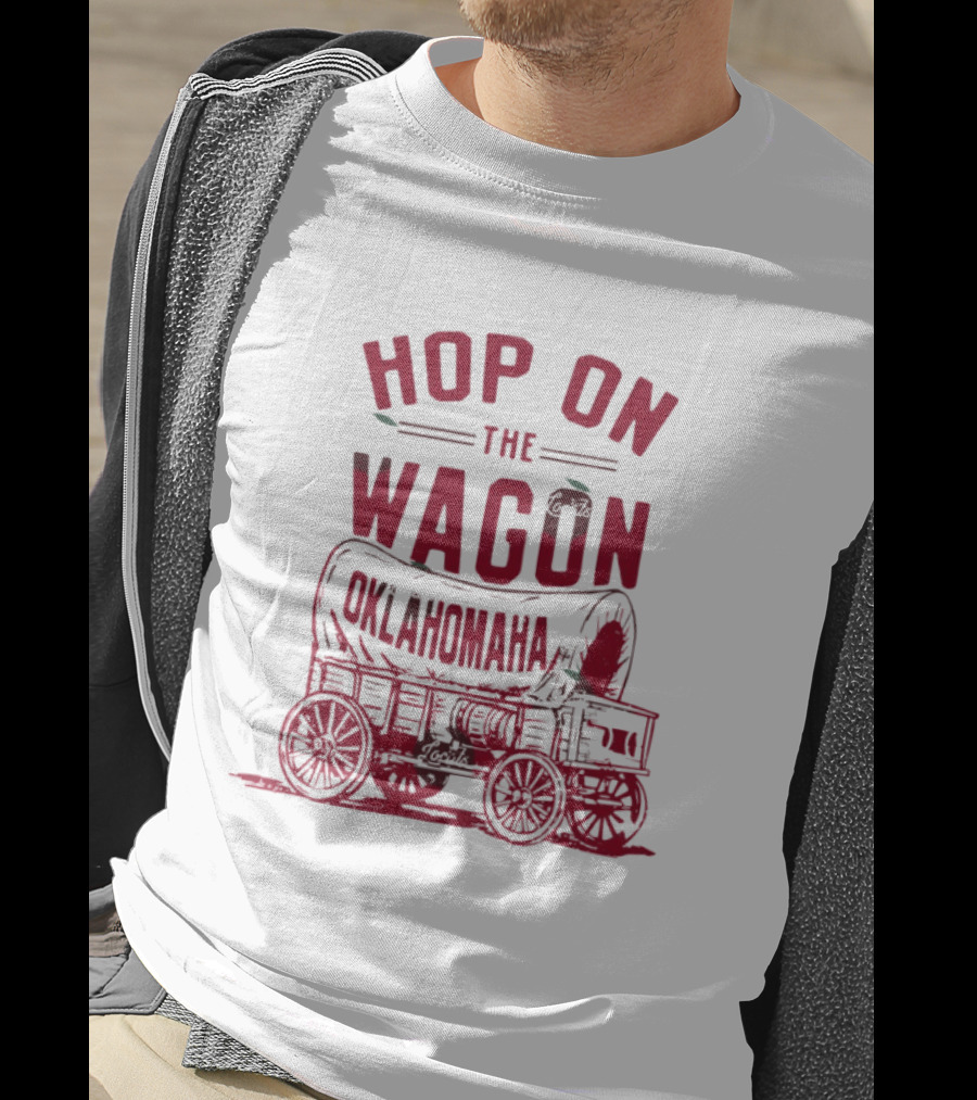 Oklahoma Sooners Baseball 2026 NCAA Hop On The Wagon Oklahomaha T-Shirt