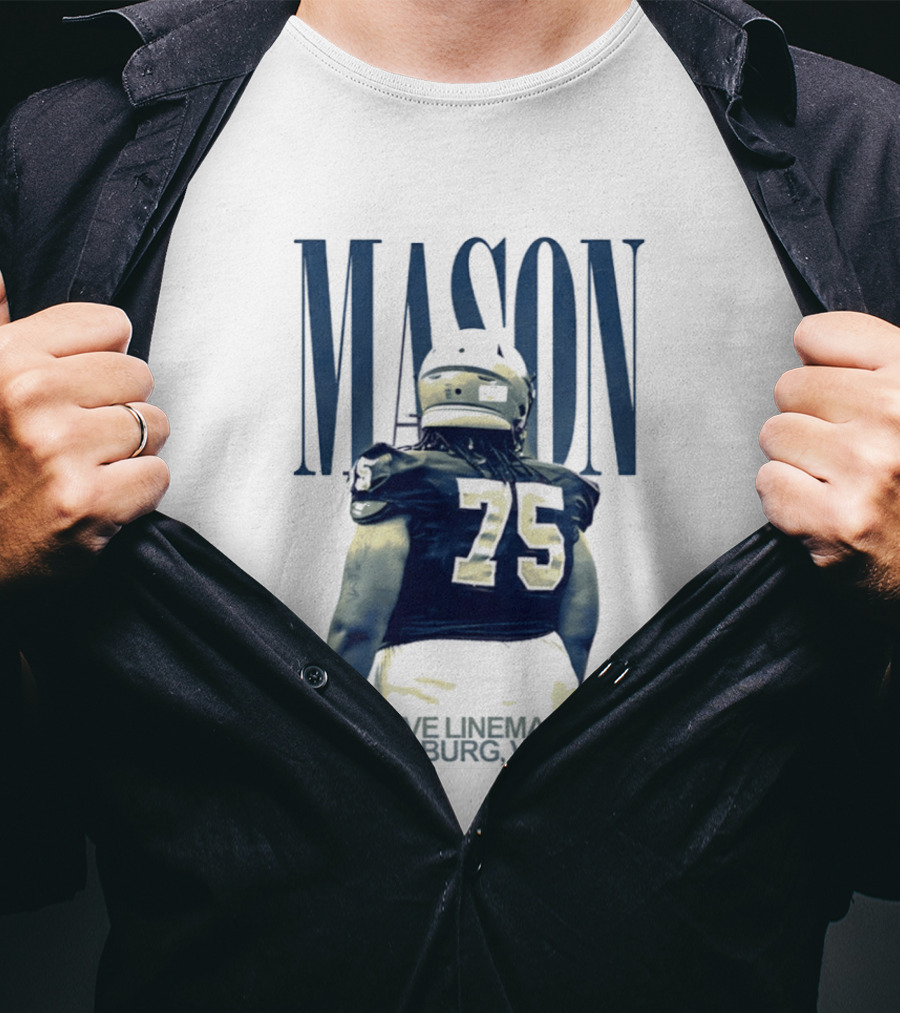 Mason 75 Offensive Lineman Petersburg Virginia T-Shirt