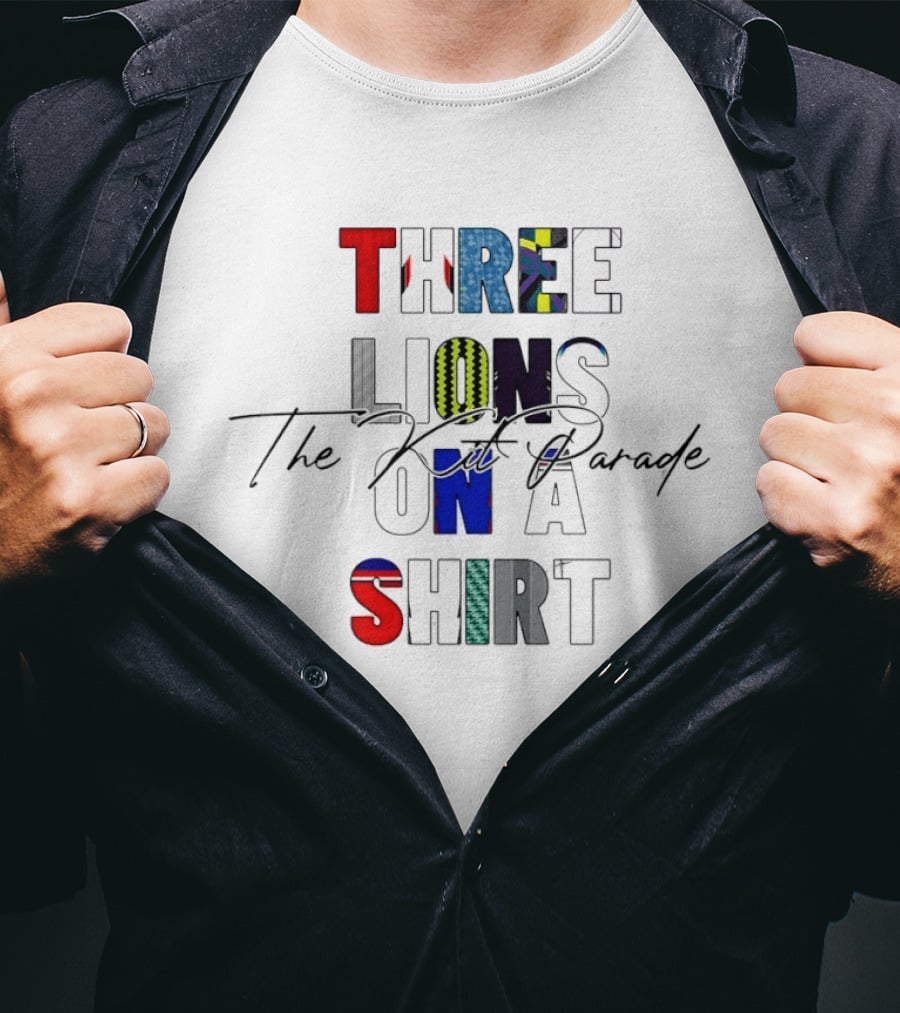 Three Lions On A The Kit Parade T-Shirt
