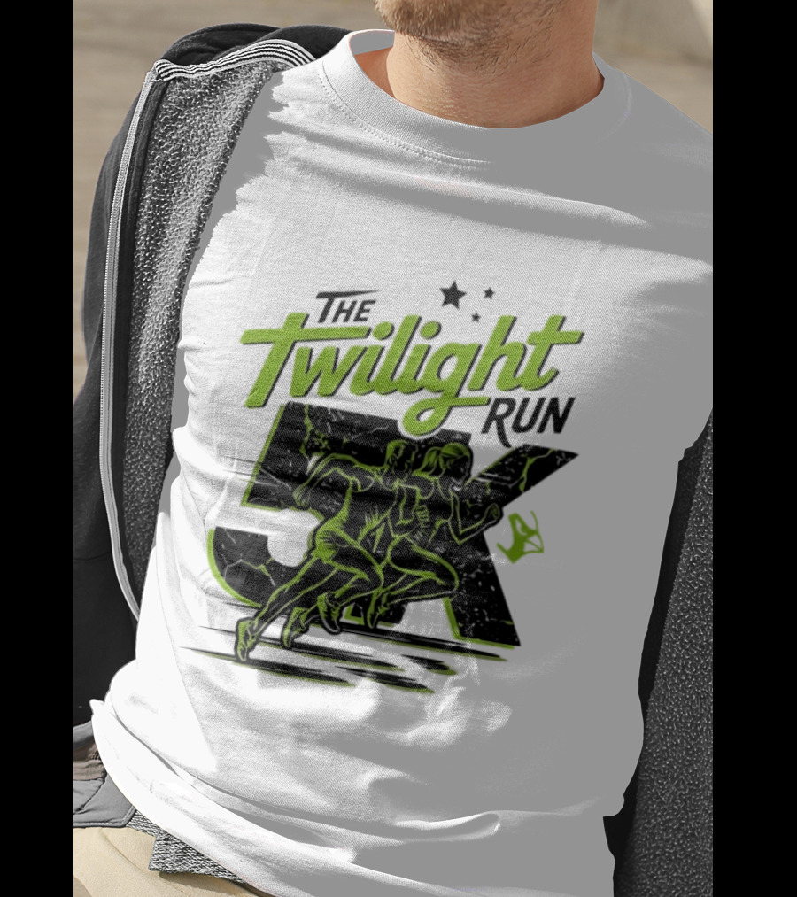 The Twilight Run 5K Runners And Stars Night Race Event T-Shirt