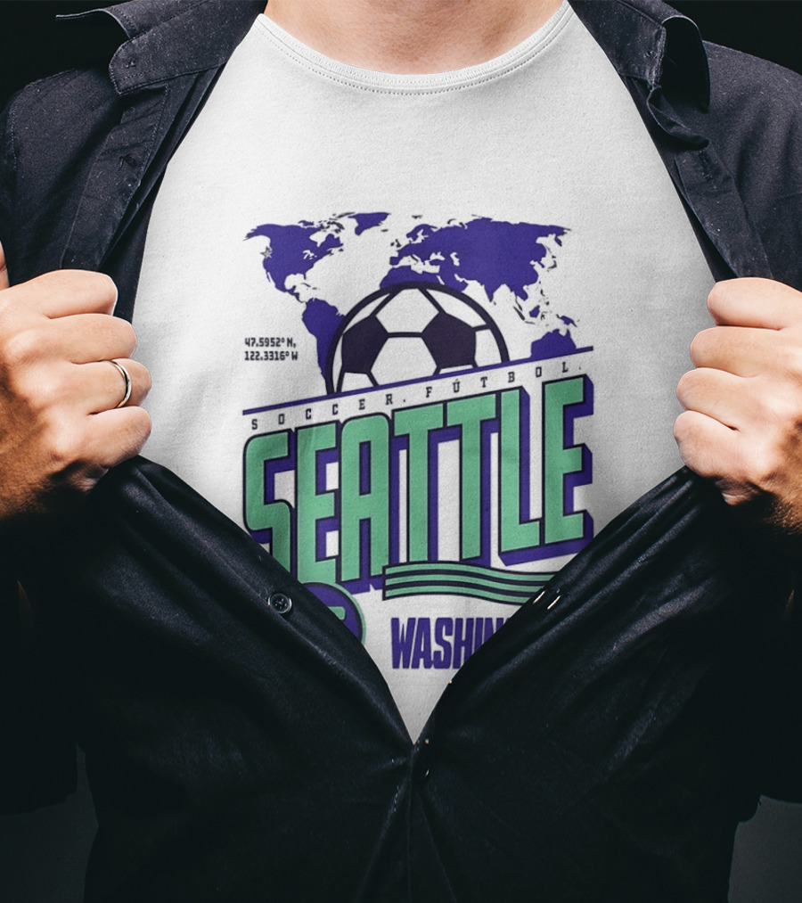 Seattle Washington Soccer Futbol 2026 World's Game T-Shirt