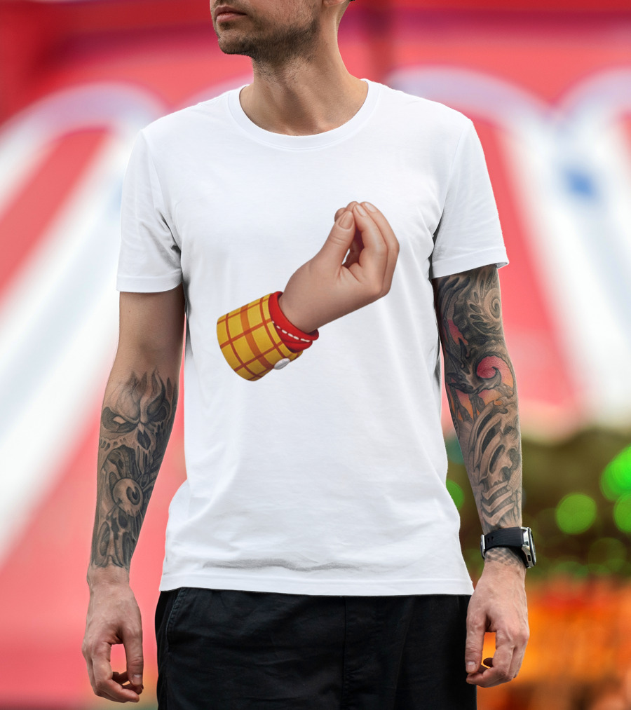 Woody's Italian Hand Gesture Pixar Character Sleeve T-Shirt