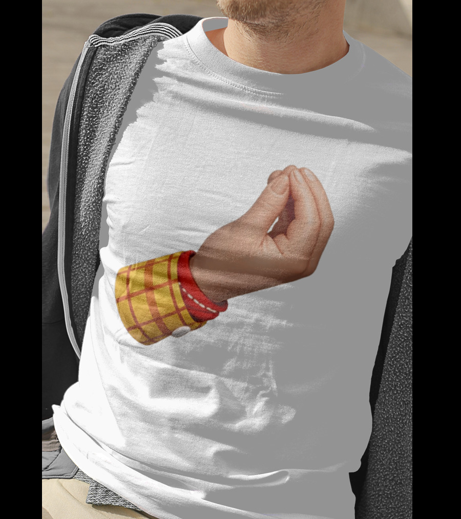 Woody's Italian Hand Gesture Pixar Character Sleeve T-Shirt