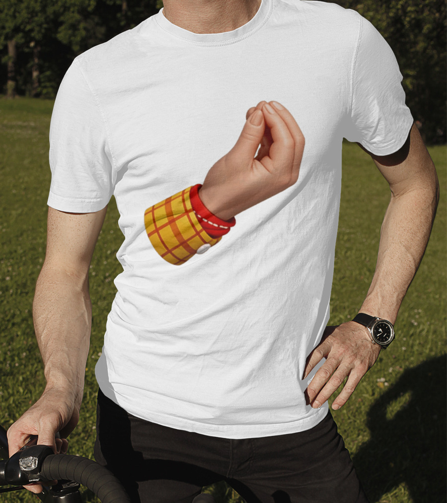 Woody's Italian Hand Gesture Pixar Character Sleeve T-Shirt