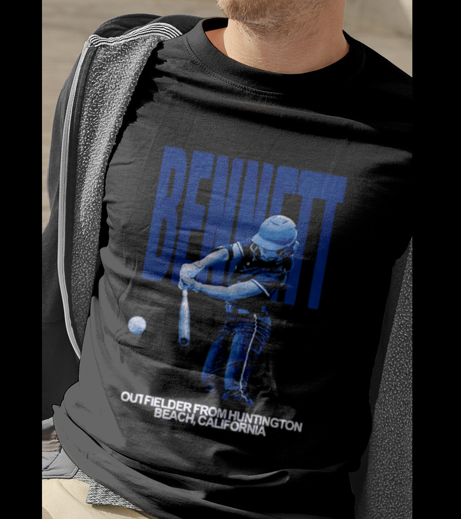 Bennett Outfielder Huntington Beach California Baseball Player T-Shirt