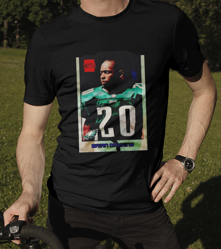 Brian Dawkins Philadelphia Eagles Stack 20 Trading Card T-Shirt
