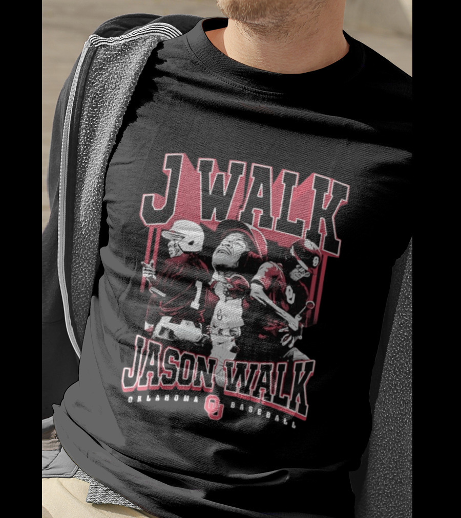 J Walk Jason Walk Oklahoma Baseball OU Sooners T-Shirt