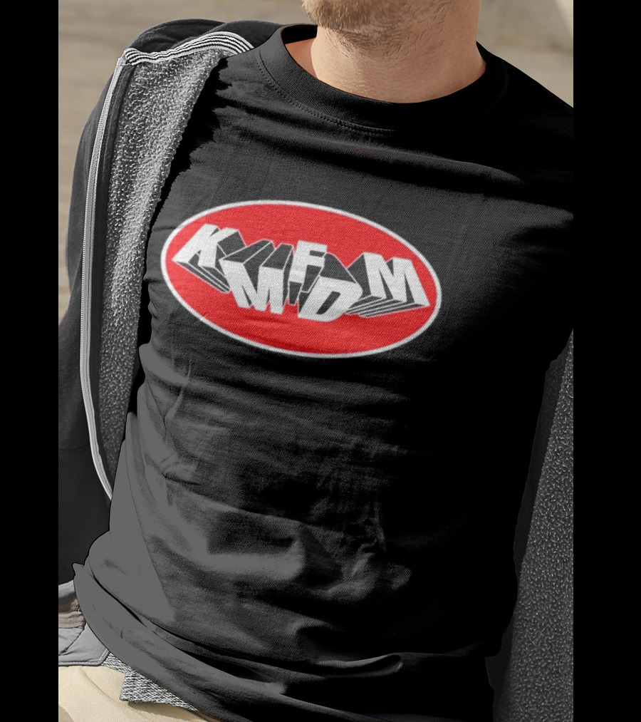 KMFDM Mass Shooting Bold Red Oval T-Shirt