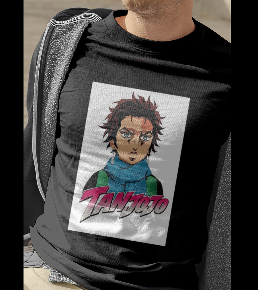 Tan JoJo Anime Manga Character Fusion T-Shirt