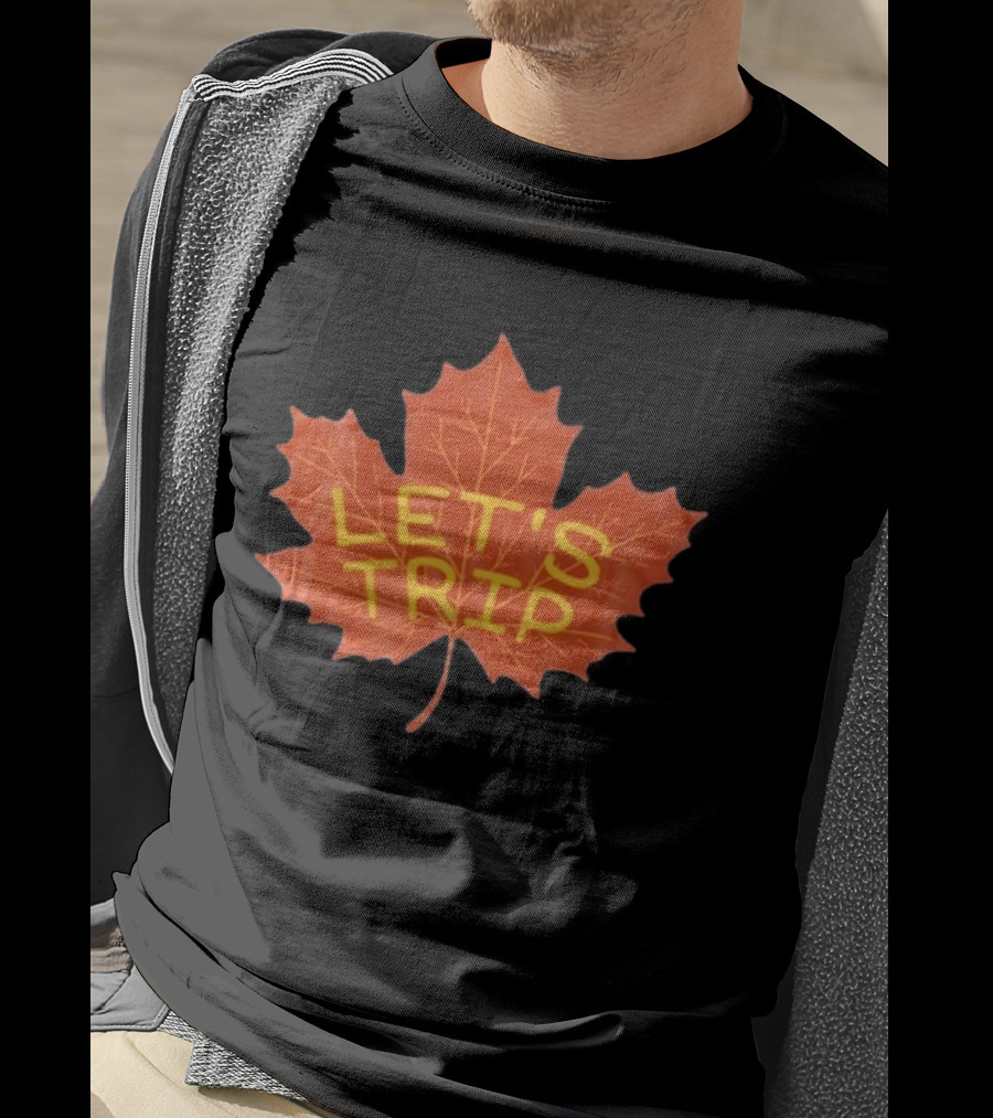 Let's Trip Maple Leaf Autumn Adventure T-Shirt