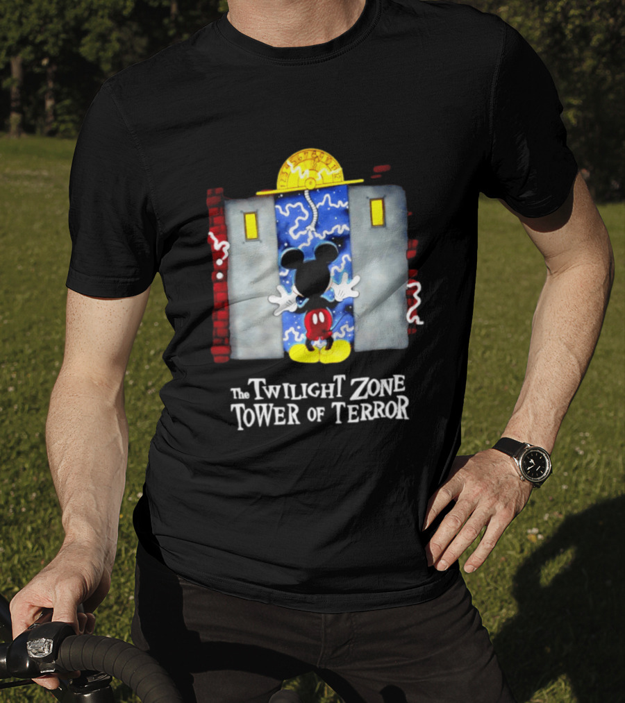 Mickey Mouse Twilight Zone Tower Of Terror Elevator Ride T-Shirt