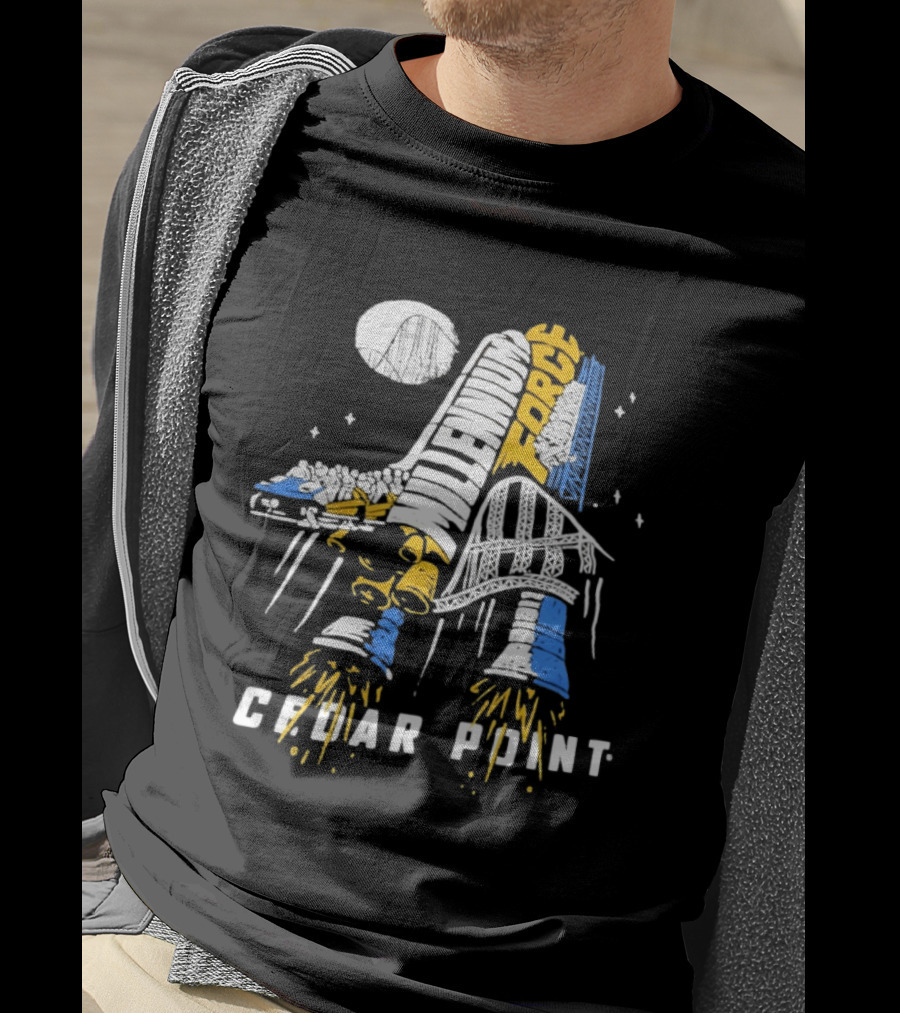 Millennium Force Roller Cedar Point Ride Adventure T-Shirt