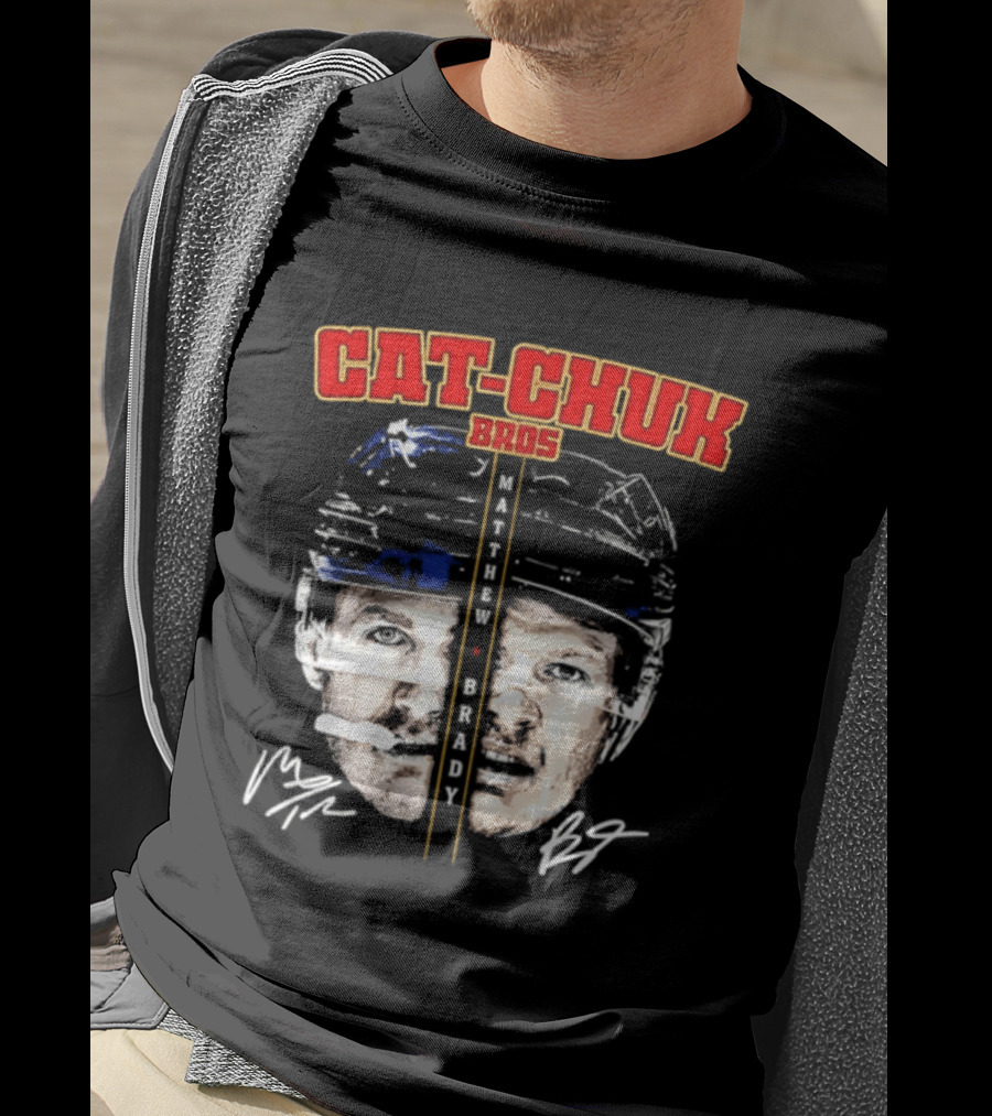 Florida Cat Chuk Bros Matthew Brady Tkachuk Signatures T-Shirt