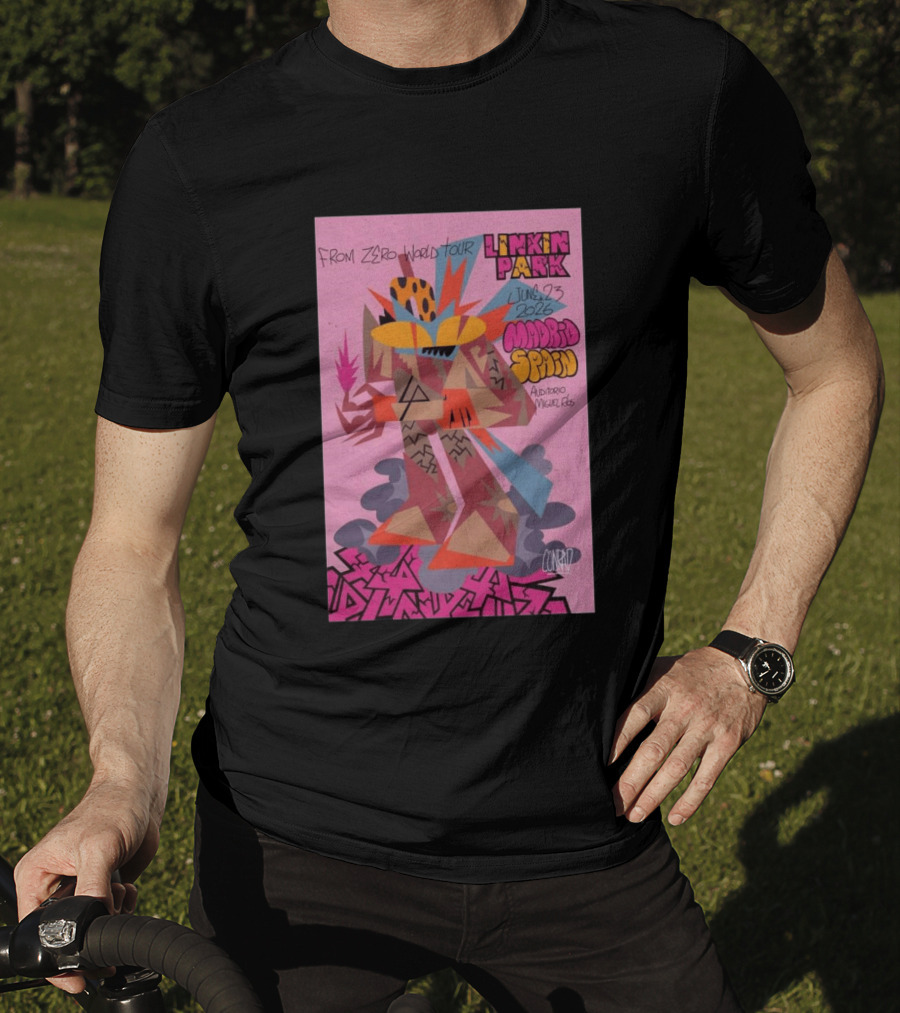 From Zero World Tour Linkin Park June 23 2026 Madrid Spain Auditorio Miguel Ríos T-Shirt