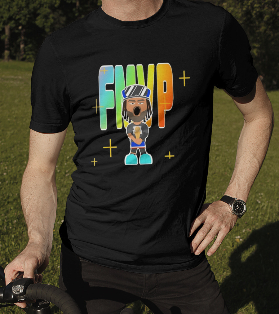 FMVP Jalen Brunson Cartoon New York Knicks 2026 Champs T-Shirt