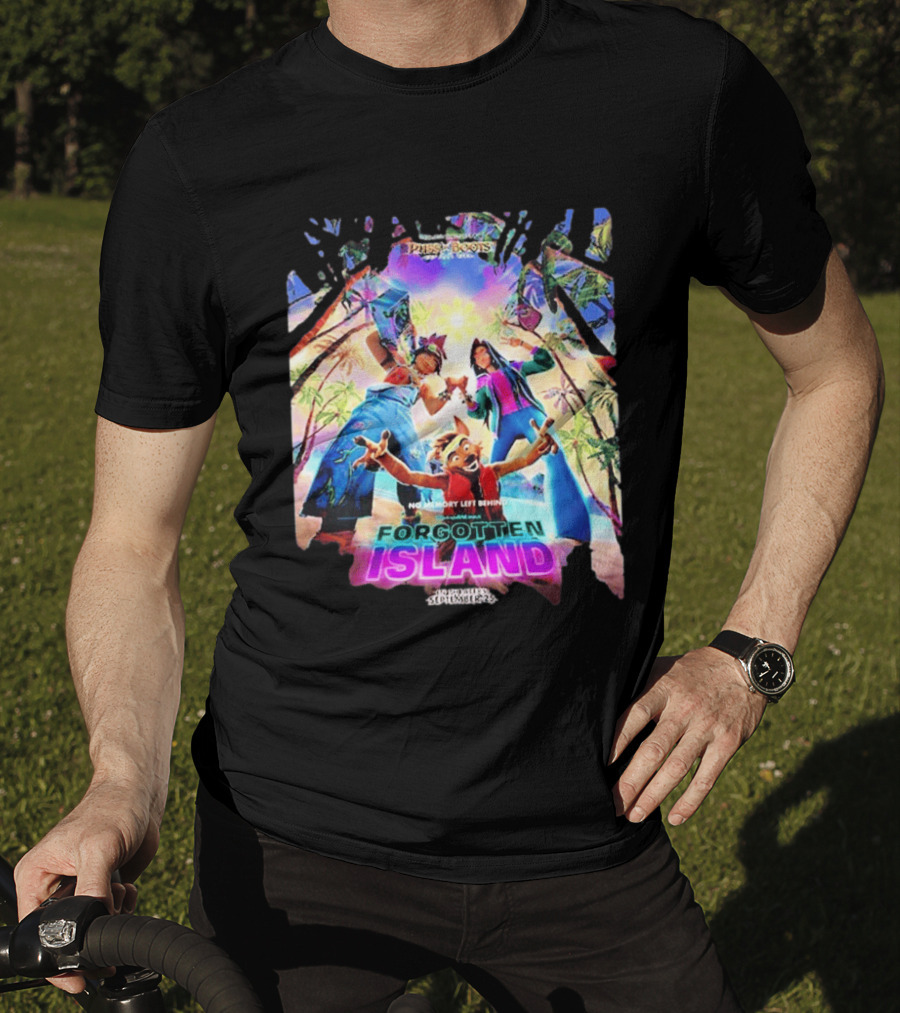DreamWorks Puss In Boots Forgotten Island No Memory Left Behind In Theaters September 25 2026 T-Shirt