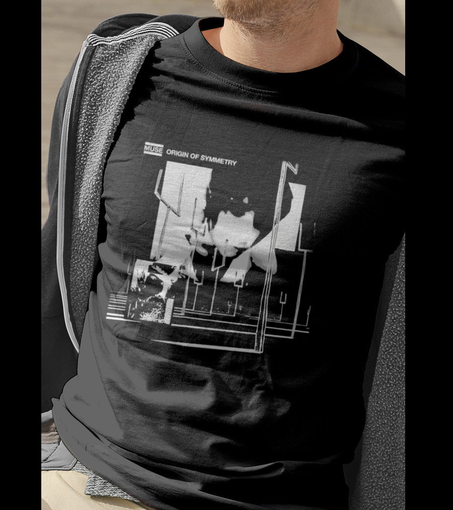 Muse Origin Of Symmetry Album Cover Forks Shadows T-Shirt
