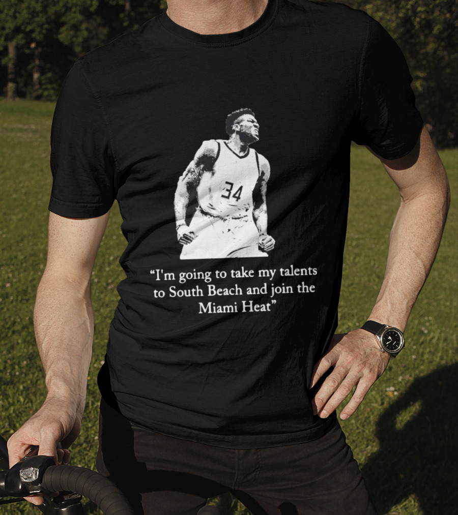 I'm Going To Take My Talents To South Beach And Join The Miami Heat Giannis Antetokounmpo T-Shirt