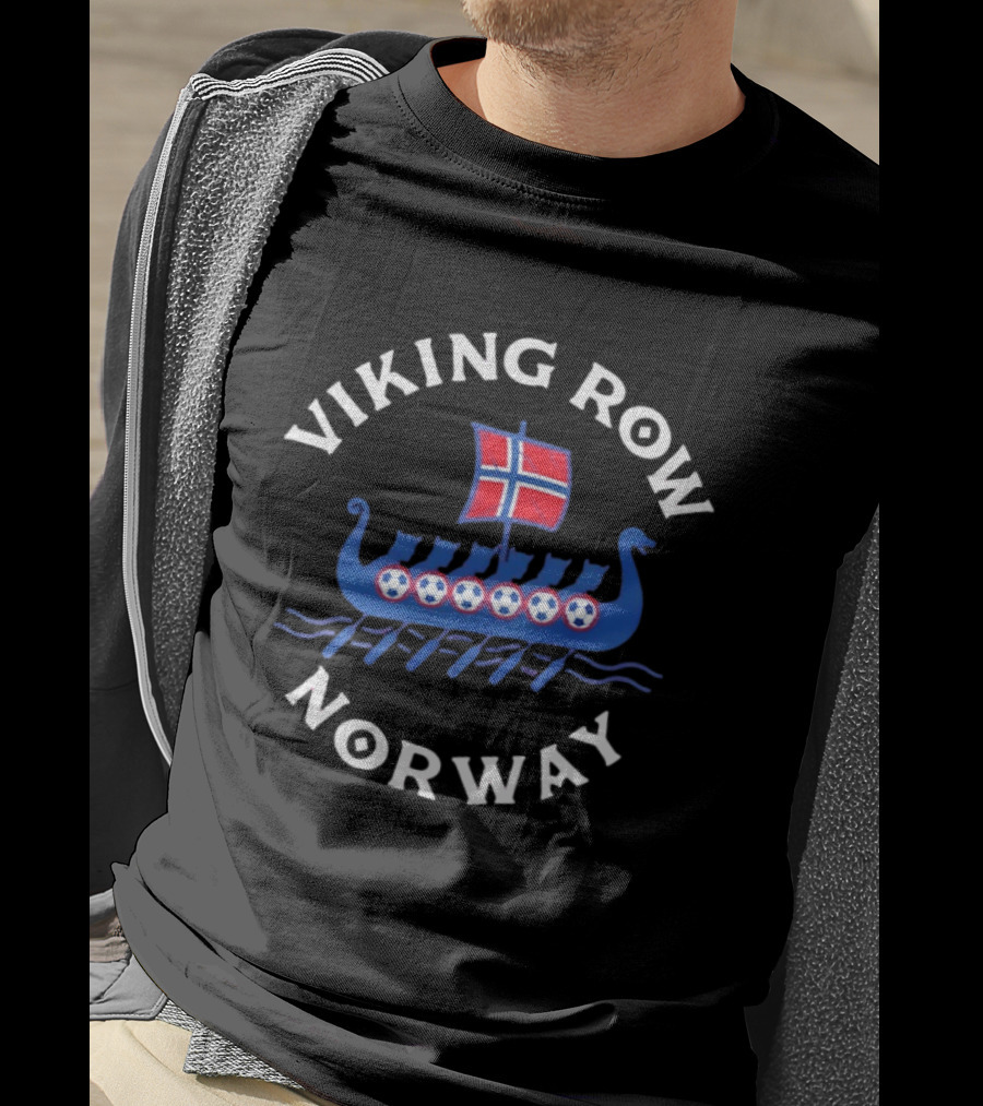 Viking Row Norway Baseball Boston Red Sox T-Shirt