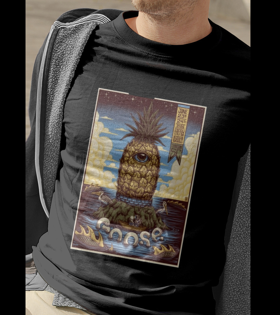 Goose June 23 24 2026 Firefly Distillery North Charleston SC Pineapple Eye Fantasy T-Shirt