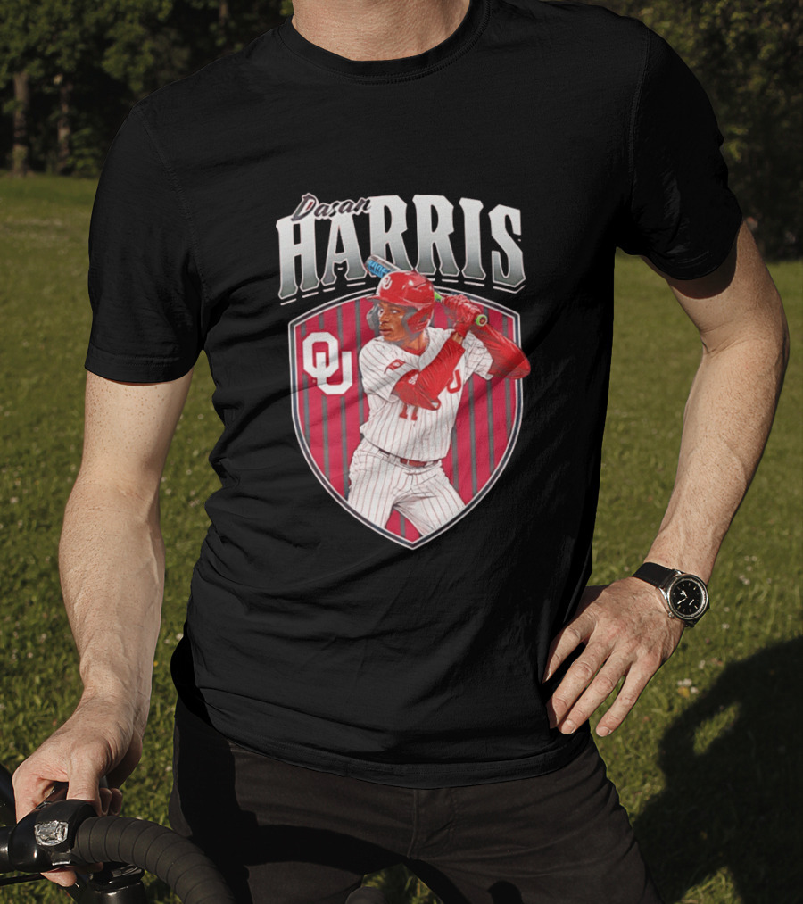 Dasan Harris Oklahoma Sooners Baseball OU T-Shirt